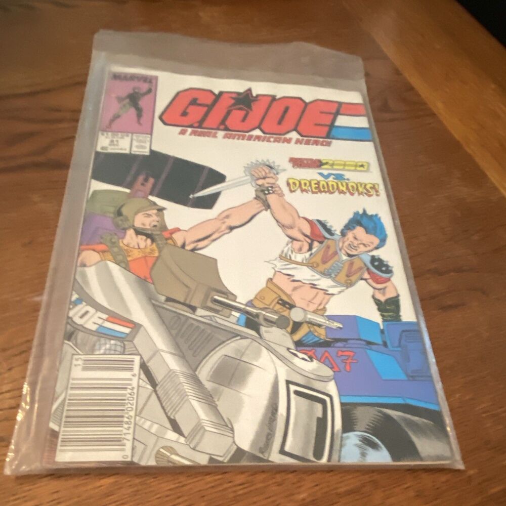 G.I. JOE MARVEL COMIC BOOK #81 VERYGOOD 1988 VINTAGE COLLECTOR PLASTIC PROTECTOR
